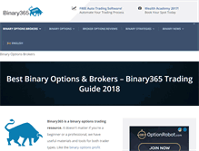 Tablet Screenshot of binary365.com
